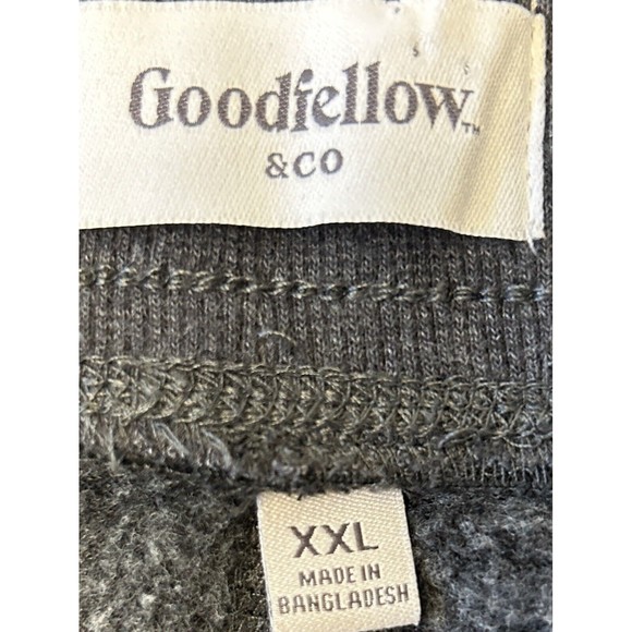 Goodfellow Fleece Jogger Sweatpants Men Sz XXL Gray  Very Soft Drawstring Pocket - Picture 6 of 7
